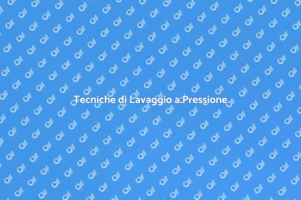 Lavaggio a Pressione: Guida Completa