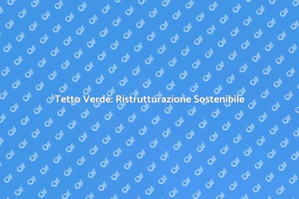 Ristrutturazione di Tetti Verdi