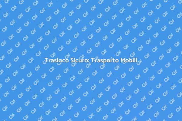 Trasloco: Affidati ai Professionisti