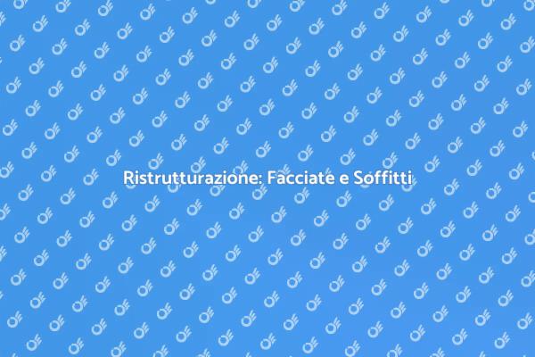Facciate e Soffitti: Stile e Funzionalità