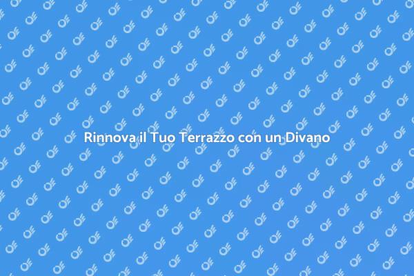 Divano in Legno: Comfort per il Tuo Terrazzo