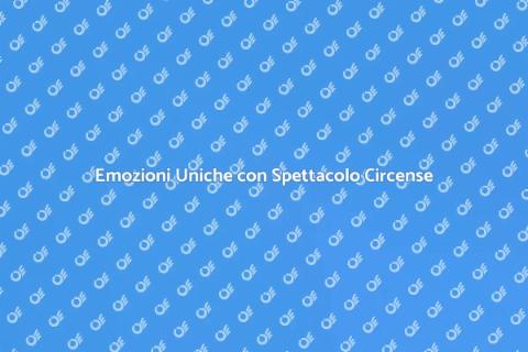 Spettacolo Circense per Eventi Locali