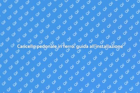 Installare un cancello pedonale in ferro
