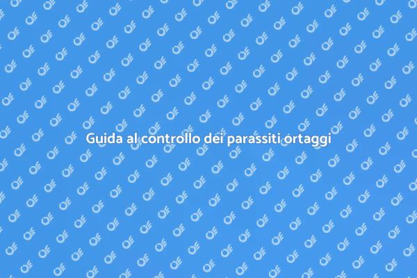 Proteggi il tuo raccolto dagli insetti