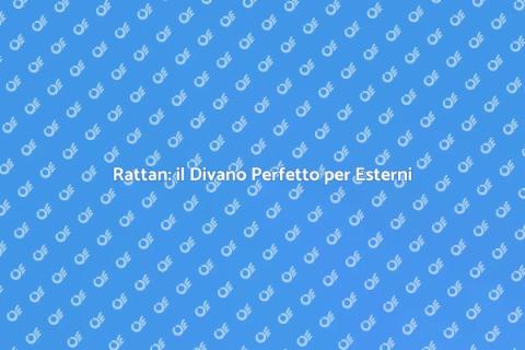 Divano Modulare in Rattan per Esterni