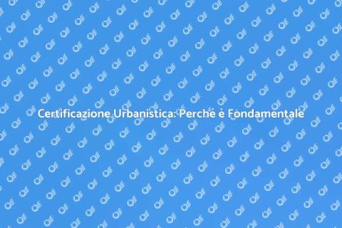 Rilascio Certificazione Urbanistica