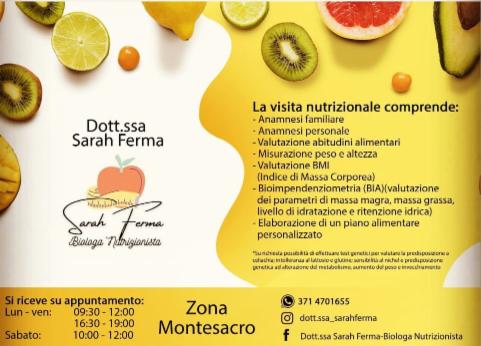 Dott.ssa Sarah Ferma-Biologa Nutrizionista - Foto 5