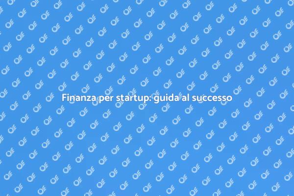 Consulenza finanziaria per startup