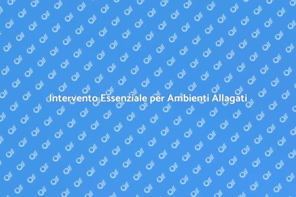 Fondamentale Sanificazione Ambienti Allagati