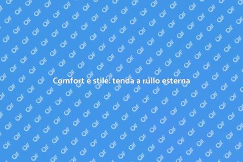 Tenda a rullo con cassonetto esterno