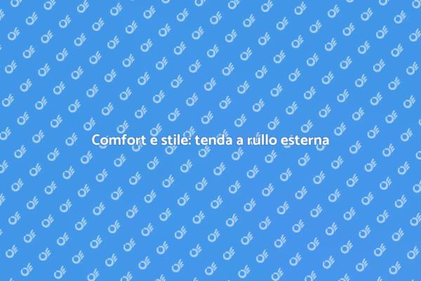 Scopri la tenda a rullo con cassonetto