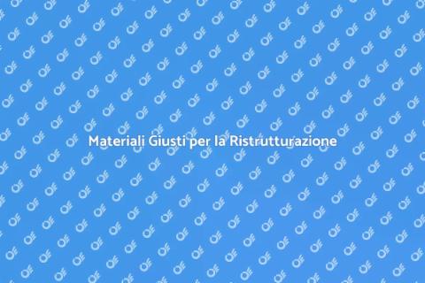 Acquistare Materiali per Ristrutturazione