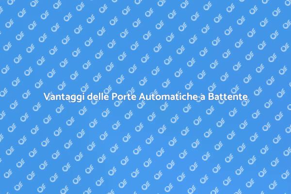 Innovazione nelle Porte Automatiche a Battente