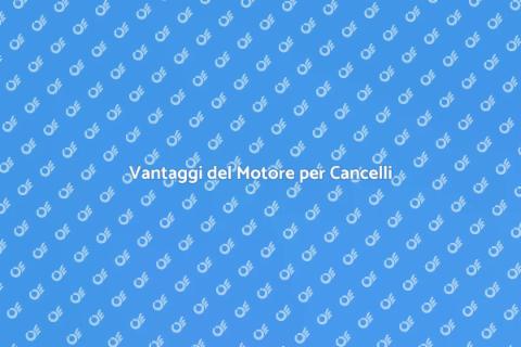 Motore per Cancelli Scorrevoli