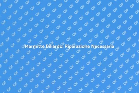 Riparazione Marmitte Tavolo Biliardo