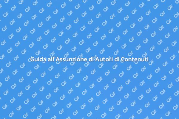 Perché Assumere un Autore di Contenuti?