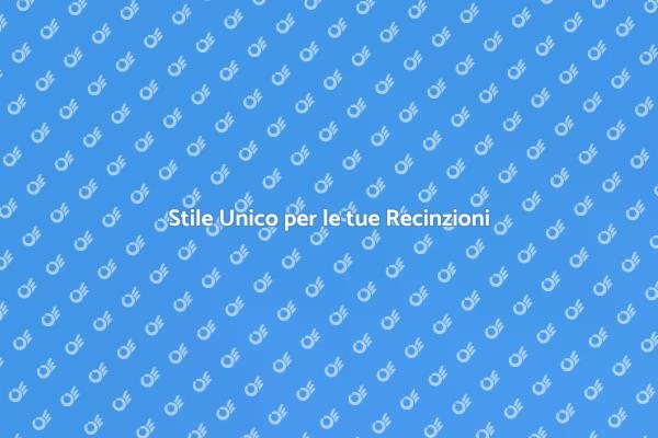 Trasforma le tue Recinzioni con Stile