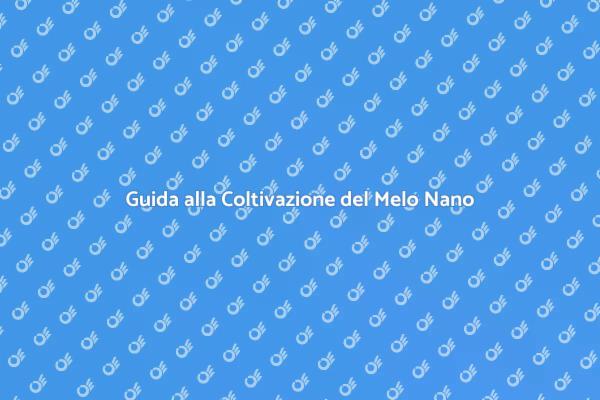 Melo Nano: Frutti e Bellezza in Giardino