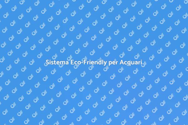 Filtraggio Sostenibile per Acquari