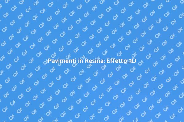 Trasforma il Tuo Spazio con Resina 3D