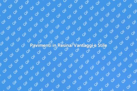 Posa di Pavimenti in Resina Innovativi