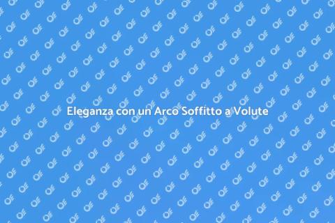 Arco Soffitto a Volute in Cartongesso