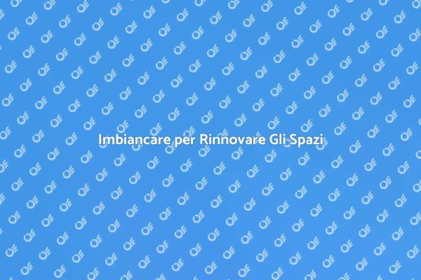 Rinnova La Tua Casa Con L'Imbiancatura