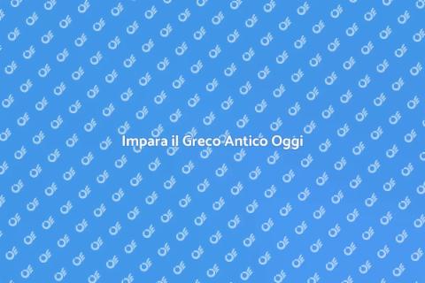 Corso di Traduzione Greco Antico