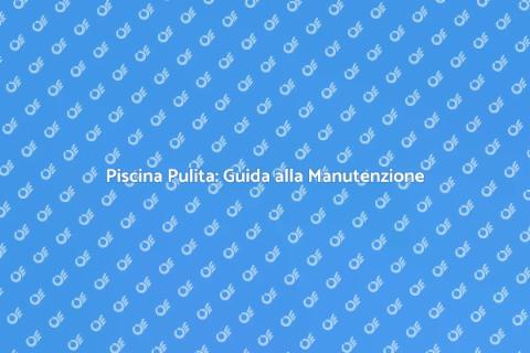 Manutenzione e Pulizia della Piscina