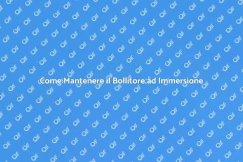 Manutenzione Bollitore ad Immersione