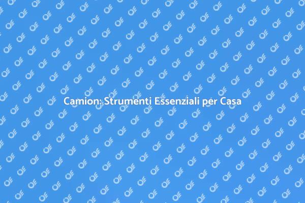 Camion: Versatilità nei Servizi per Casa