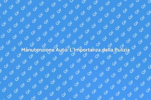 Pulizia di Veicoli: Mantieni la Tua Auto