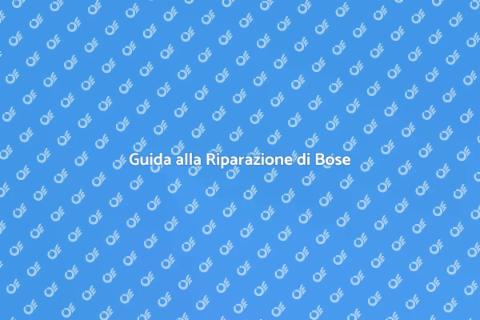 Riparazione sistema audio Bose