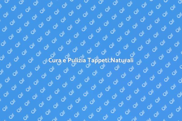 Come Pulire Tappeti in Fibra Naturale