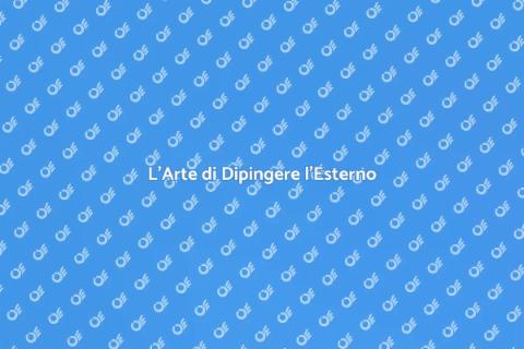 Dipingere l'Esterno di una Casa