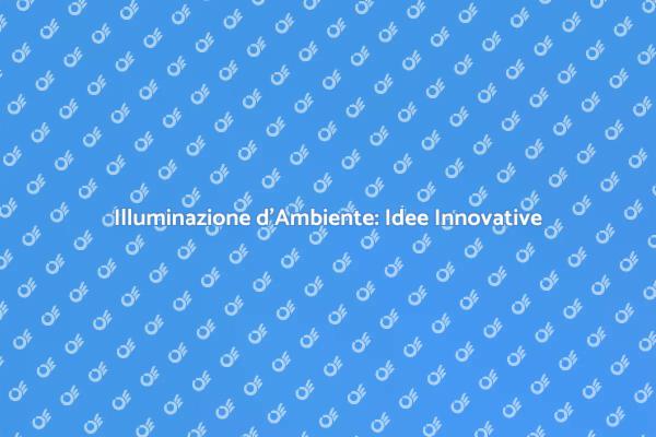 Trasforma la Tua Casa con Luci d'Ambiente