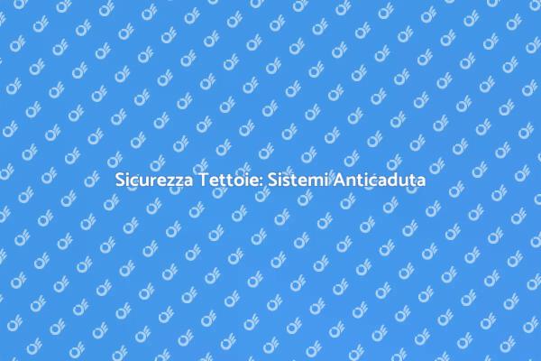 Sicurezza e Tettoie: Sistemi Anticaduta