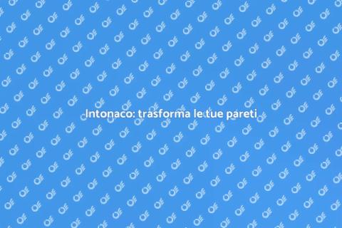 Mettere l'intonaco per ristrutturare