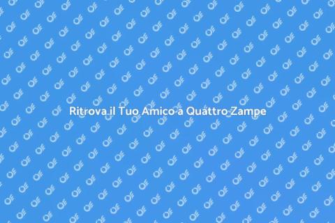Pet Detective: Trova il Tuo Amico