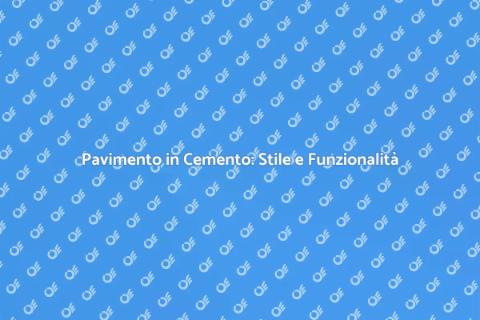 Pavimento in Cemento per Giardino