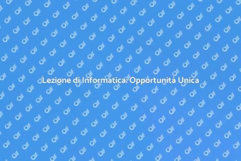 Informatica per Tutti: Scopri il Futuro