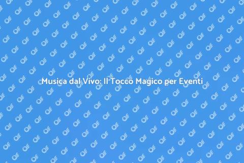 Una Live Band per Eventi Indimenticabili