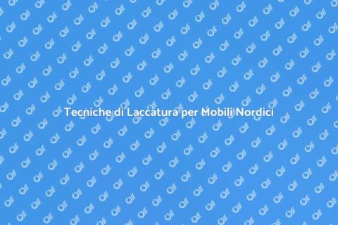 Laccatura Mobili Stile Nordico