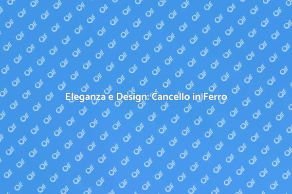 Trasforma il Tuo Ingresso con Stile
