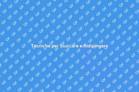 Stuccare e Ridipingere Trabeazione