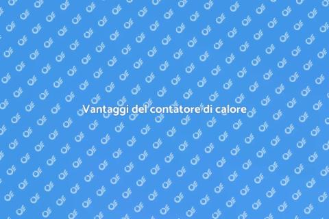 Contatore di calore: efficienza energetica
