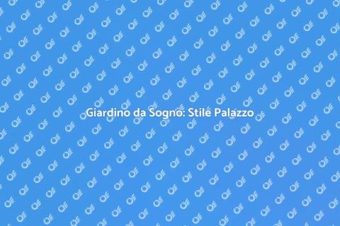 Progettazione Giardino in Stile Palazzo