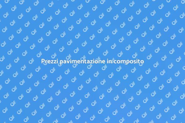 Prezzi della pavimentazione in composito