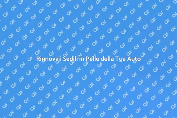 Comfort e Stile con Sedili in Pelle