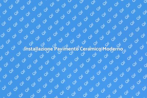 Pavimento in Ceramica: Installazione